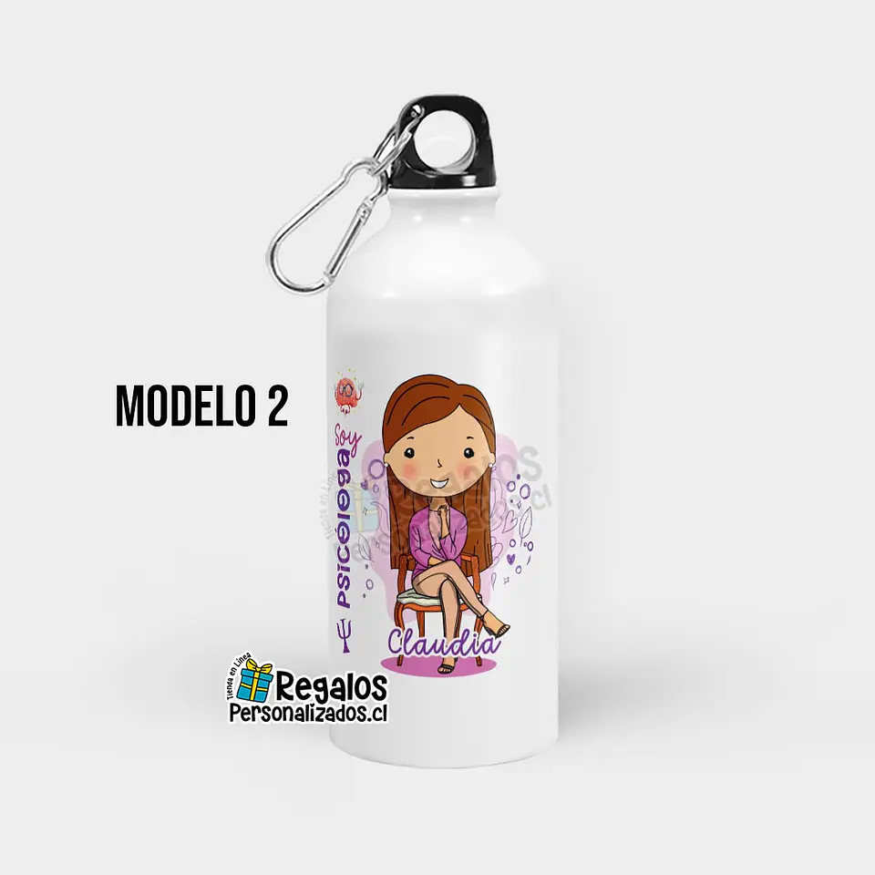 Botella diseño Psicóloga 3