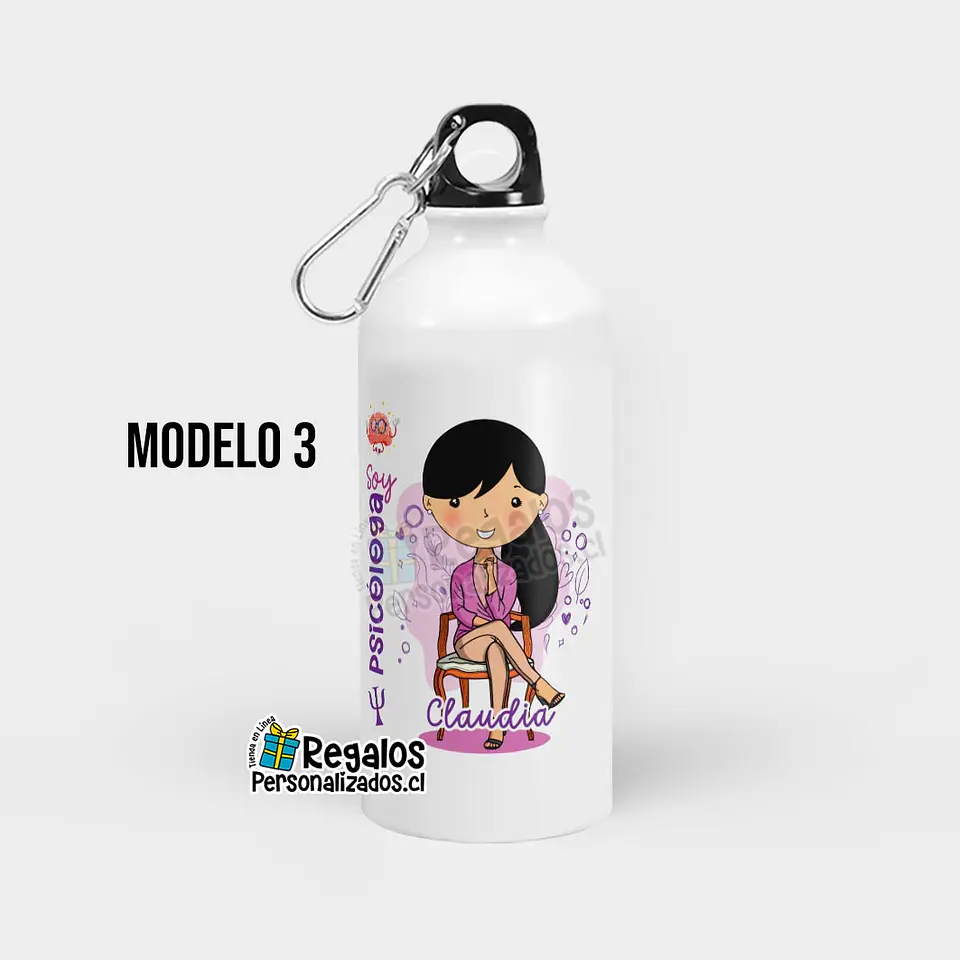 Botella diseño Psicóloga 4
