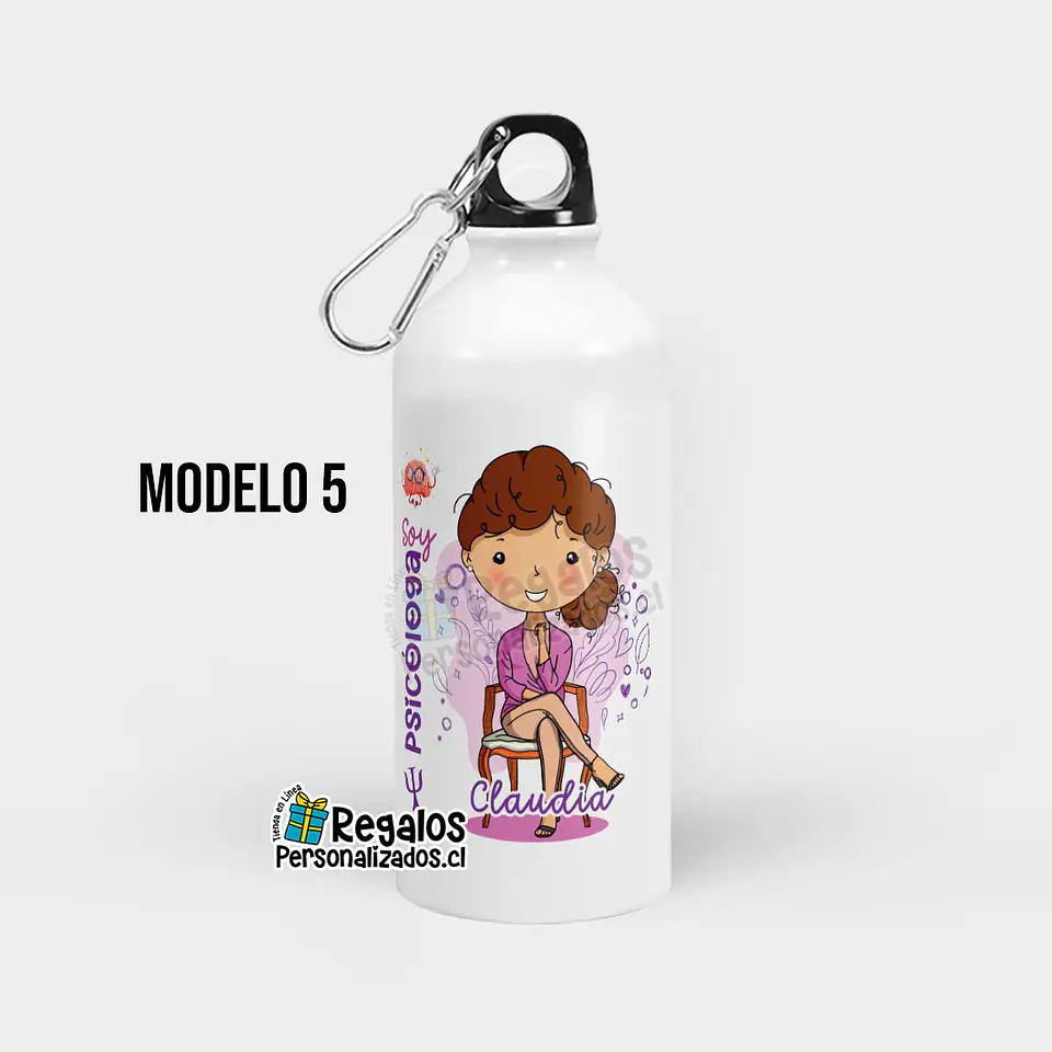 Botella diseño Psicóloga 6