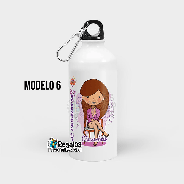 Botella diseño Psicóloga 7