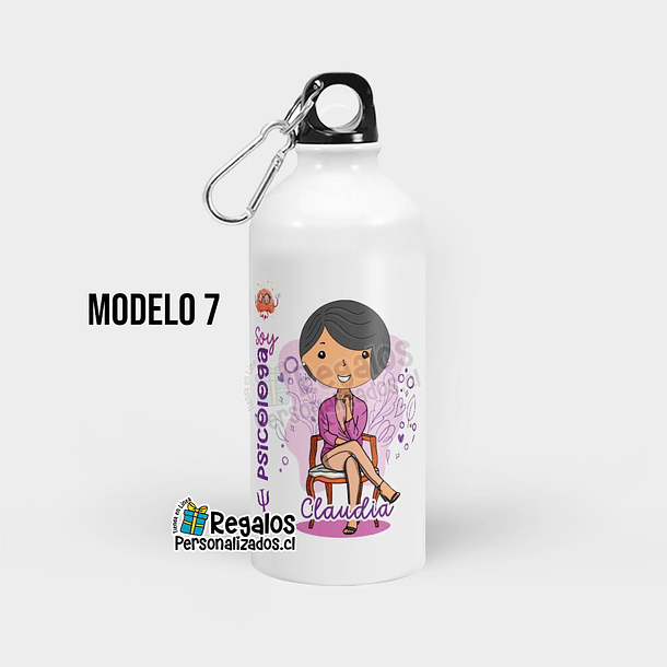 Botella diseño Psicóloga 8