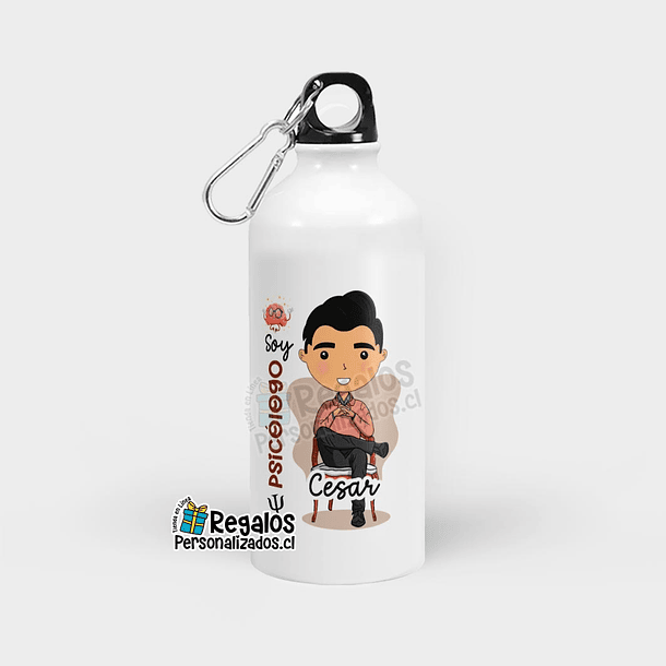 Botella diseño Psicólogo 1