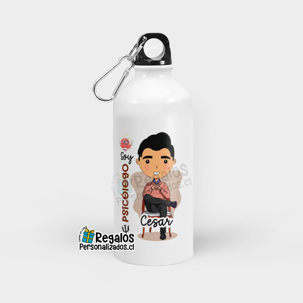 Botella diseño Psicólogo