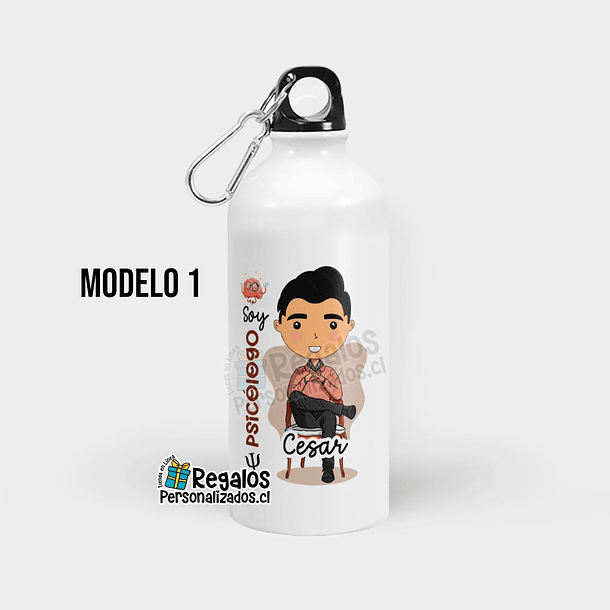 Botella diseño Psicólogo 2