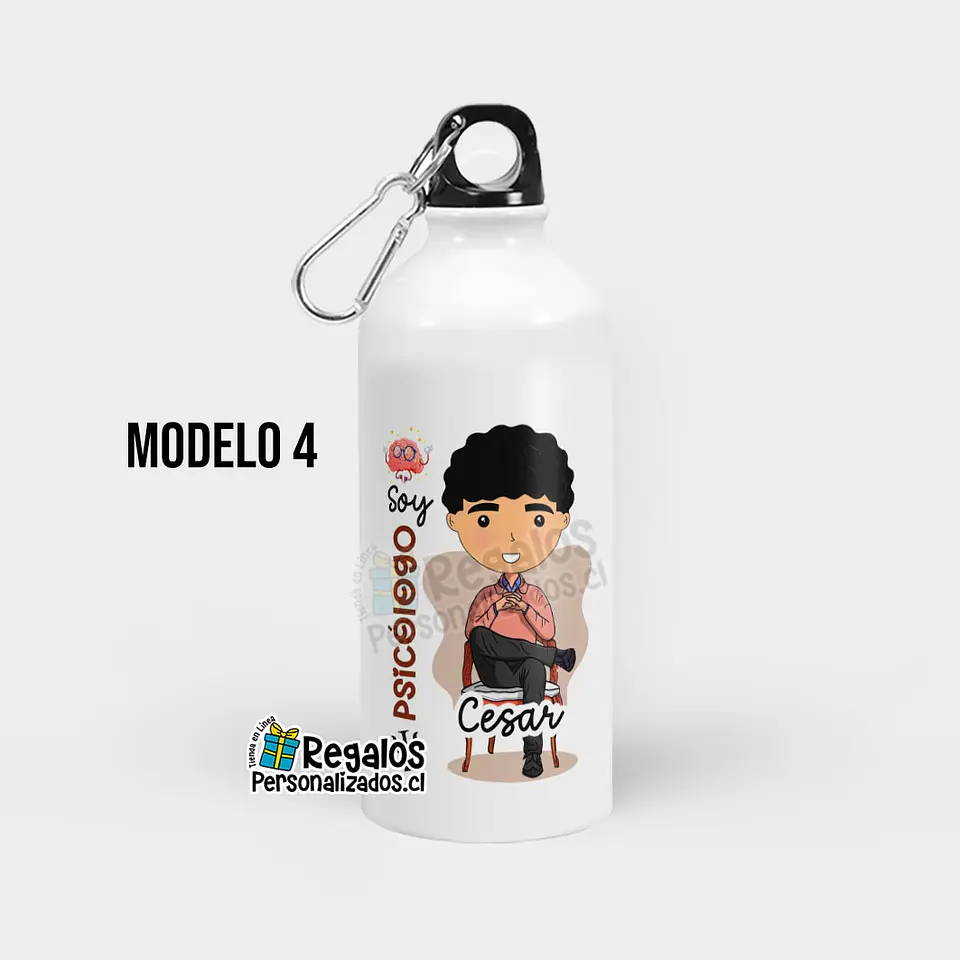 Botella diseño Psicólogo 5