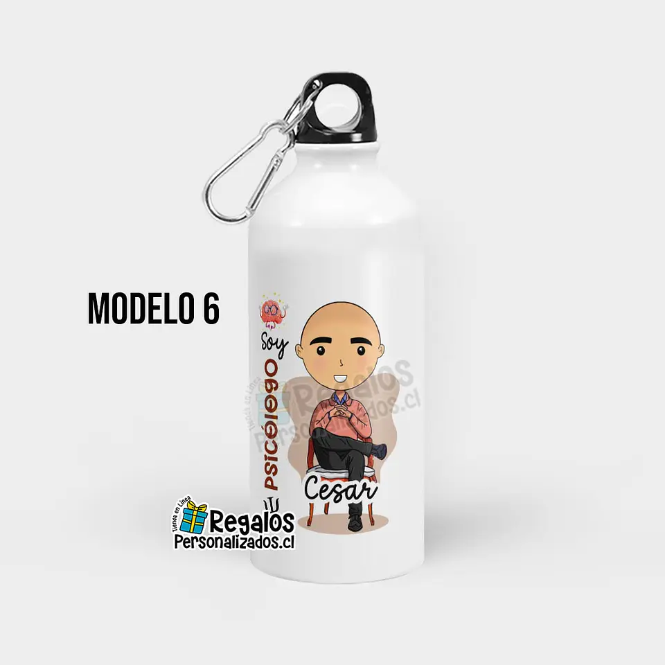 Botella diseño Psicólogo 7