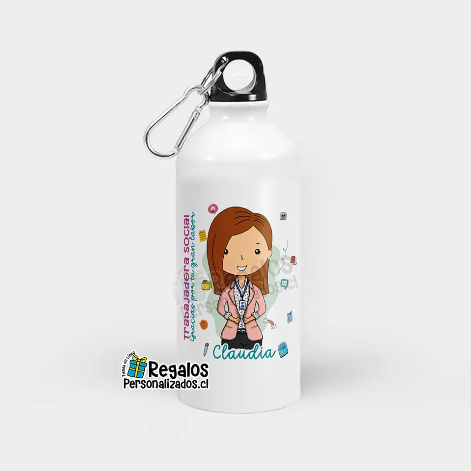Botella diseño Trabajadora Social 1