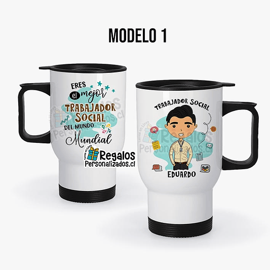 Mug térmico diseño Trabajador social 2