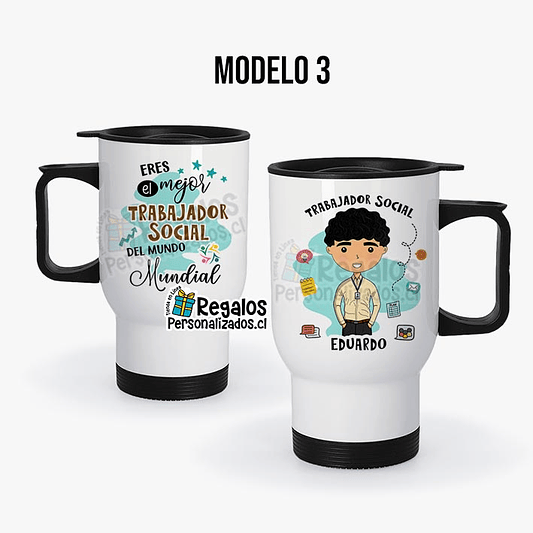 Mug térmico diseño Trabajador social 4