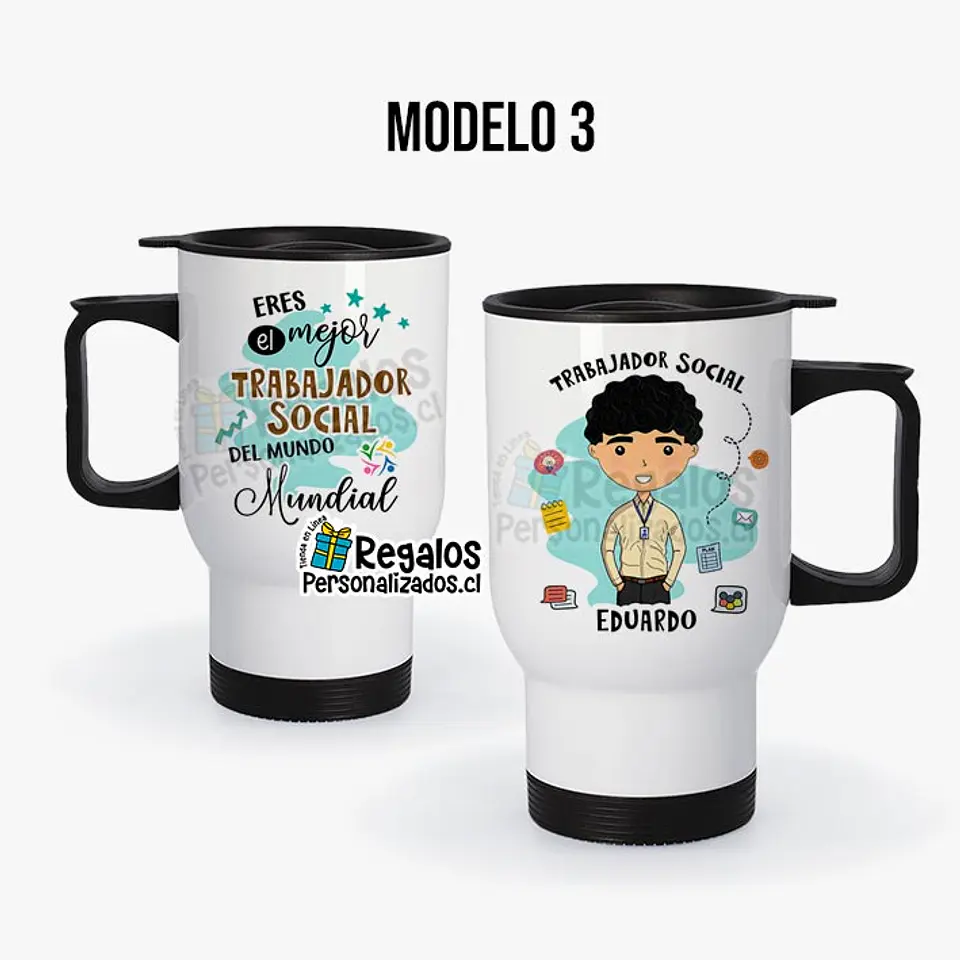Mug térmico diseño Trabajador social 4