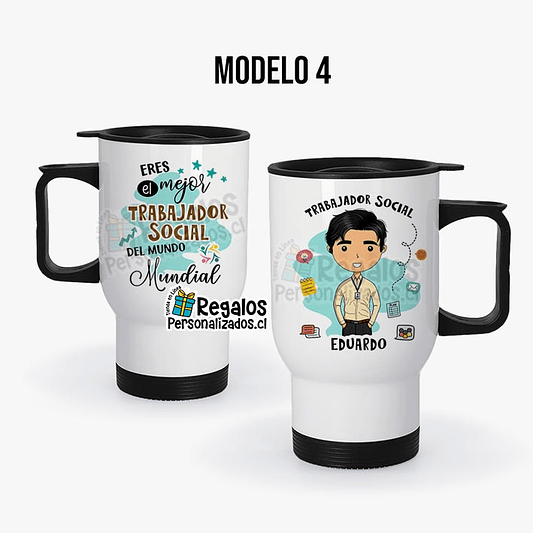Mug térmico diseño Trabajador social 5