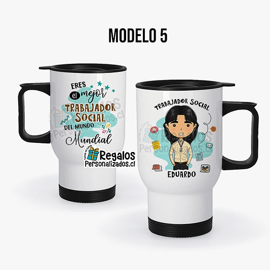 Mug térmico diseño Trabajador social 6