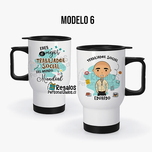 Mug térmico diseño Trabajador social 7