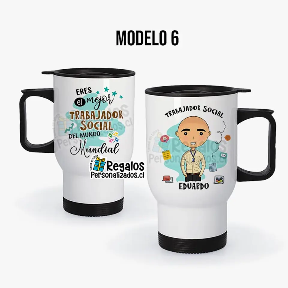 Mug térmico diseño Trabajador social 7
