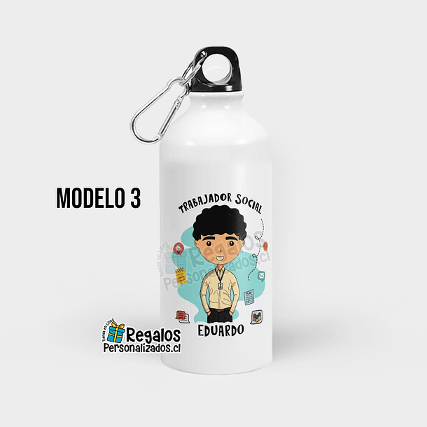 Botella diseño Trabajador Social 4