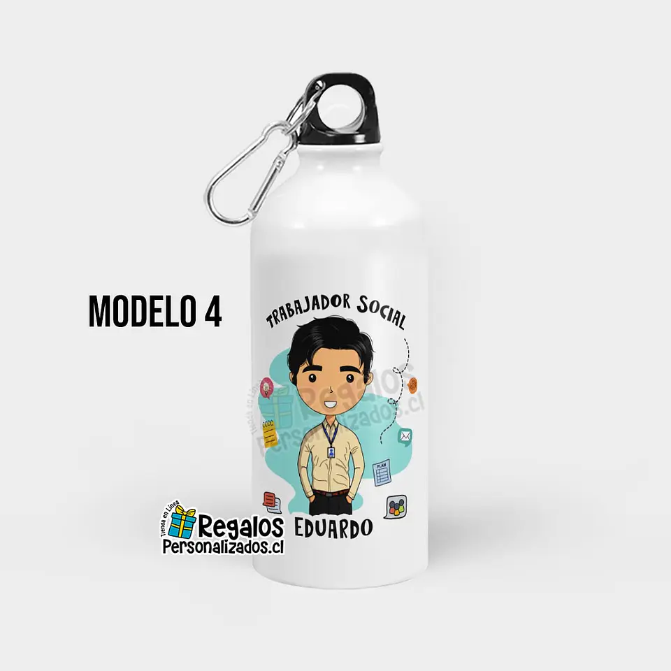 Botella diseño Trabajador Social 5