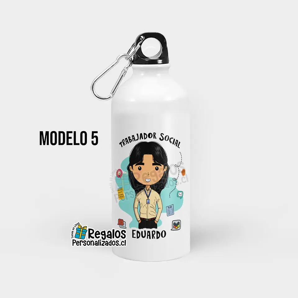 Botella diseño Trabajador Social 6