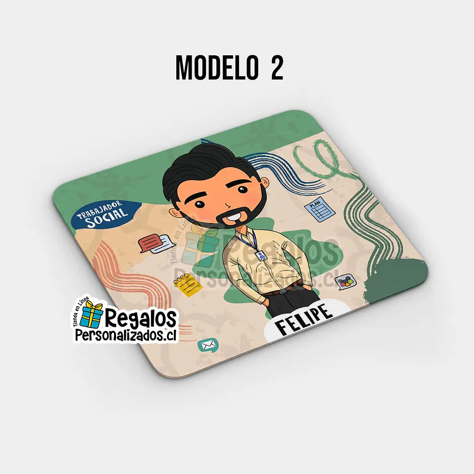 Mouse pad diseño Trabajador Social 3
