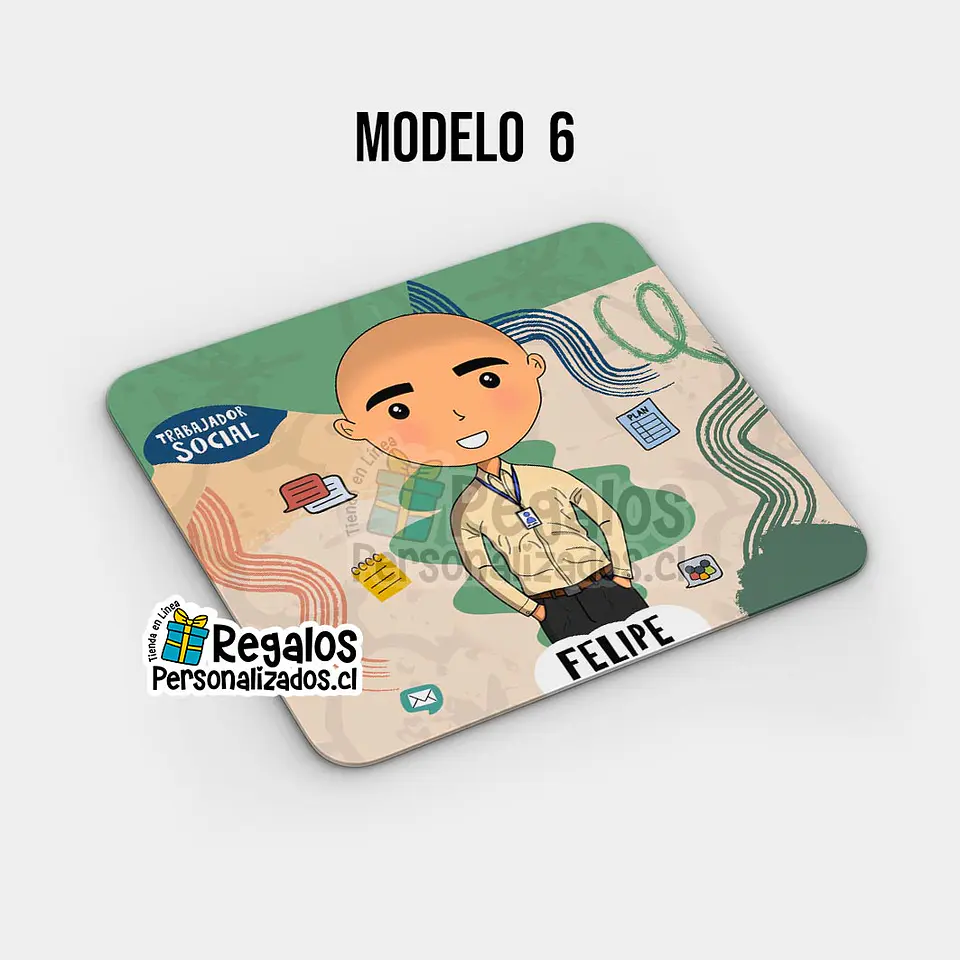 Mouse pad diseño Trabajador Social 7