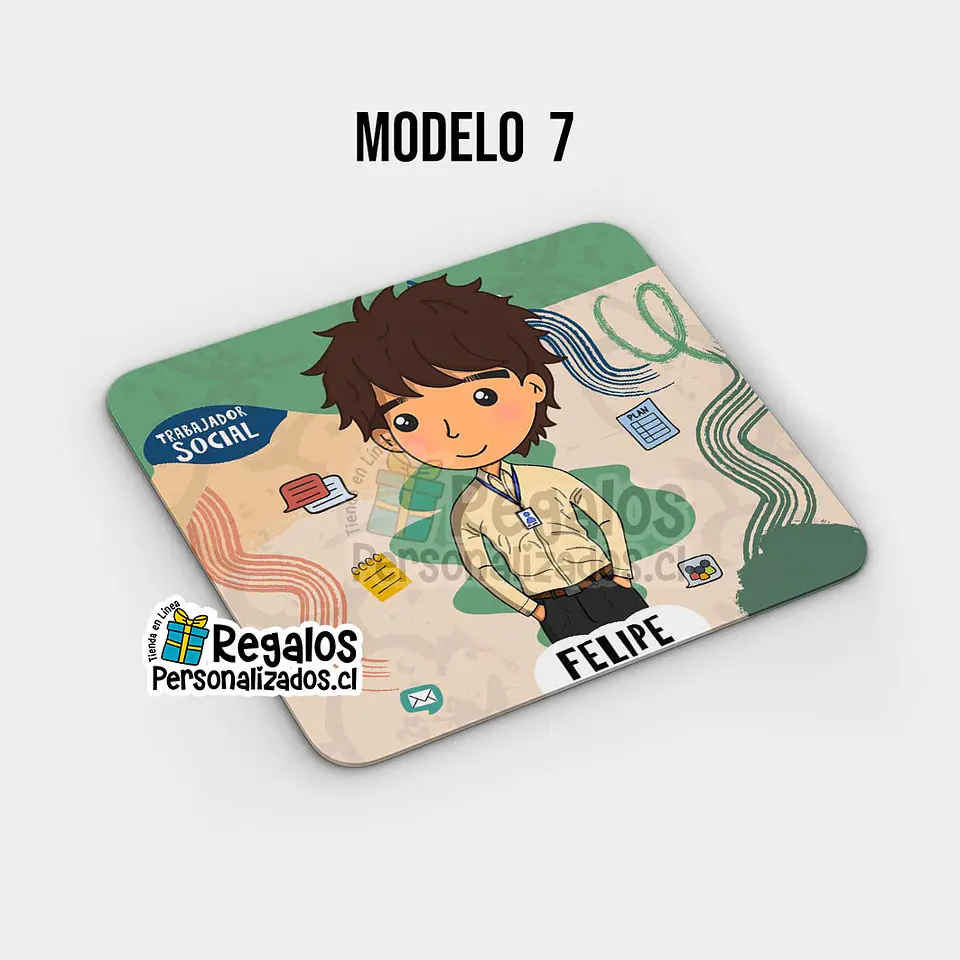 Mouse pad diseño Trabajador Social 8