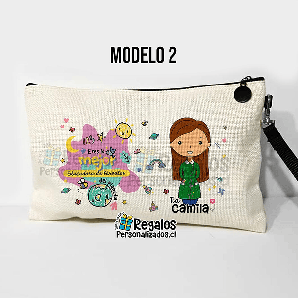 Estuche neceser diseño Educadora de Párvulos 4