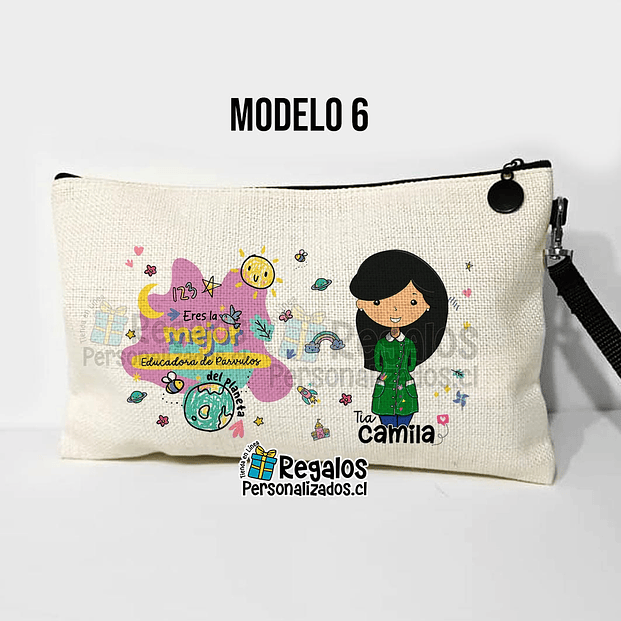 Estuche neceser diseño Educadora de Párvulos 9