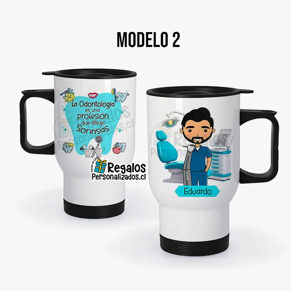Mug térmico diseño Odontologo 3