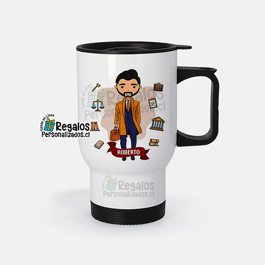 Mug térmico diseño Abogado formal 1