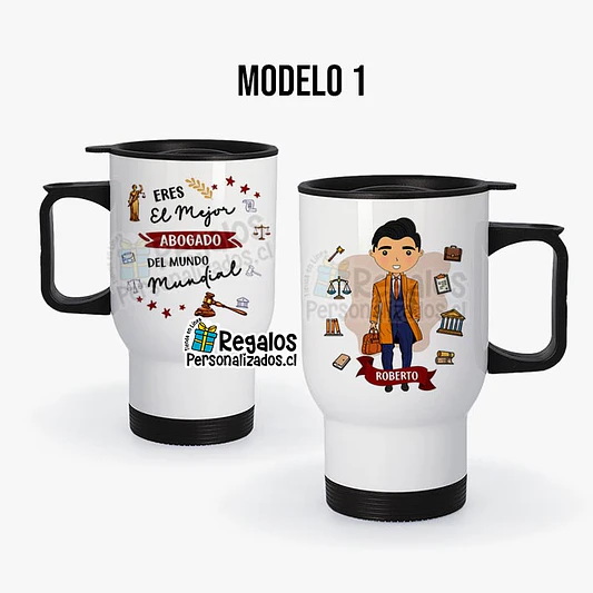 Mug térmico diseño Abogado formal 2