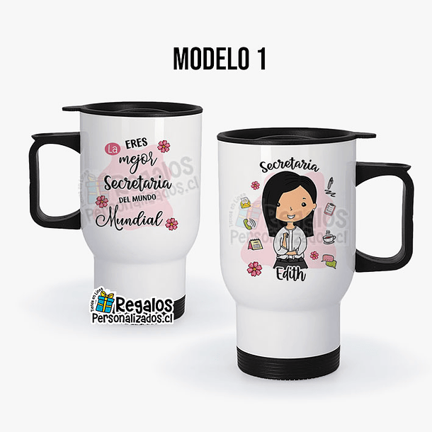 Mug térmico diseño Secretaria 2