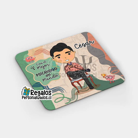Mouse pad diseño Psicólogo 1