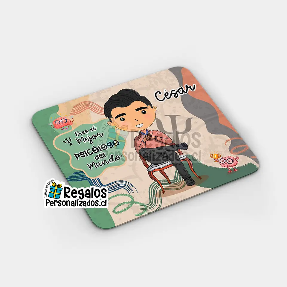 Mouse pad diseño Psicólogo 1