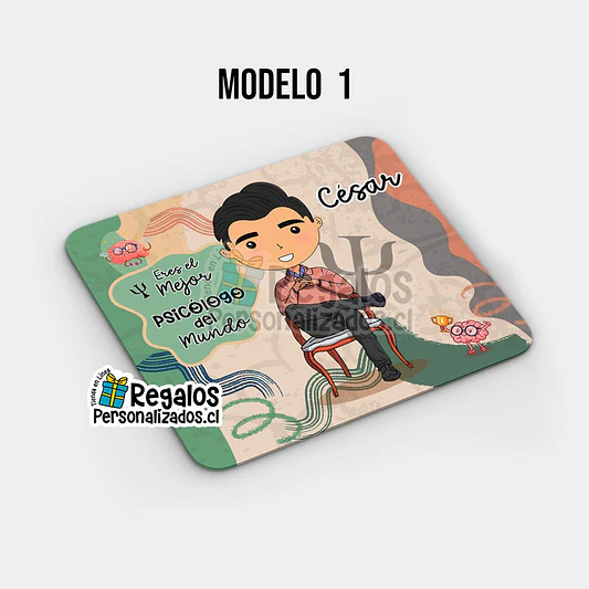 Mouse pad diseño Psicólogo 2