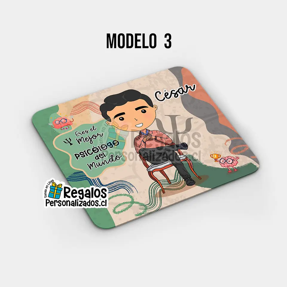 Mouse pad diseño Psicólogo 4