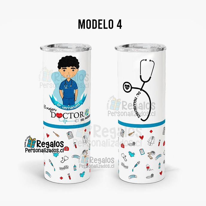 Vaso térmico skinny diseño DOCTOR 7