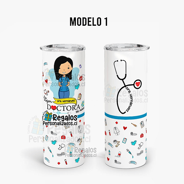 Vaso térmico skinny diseño DOCTORA 4