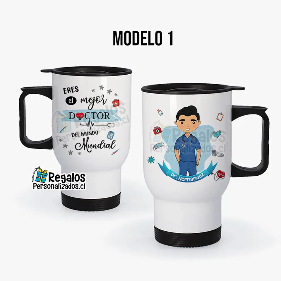 Mug térmico diseño Doctor 2