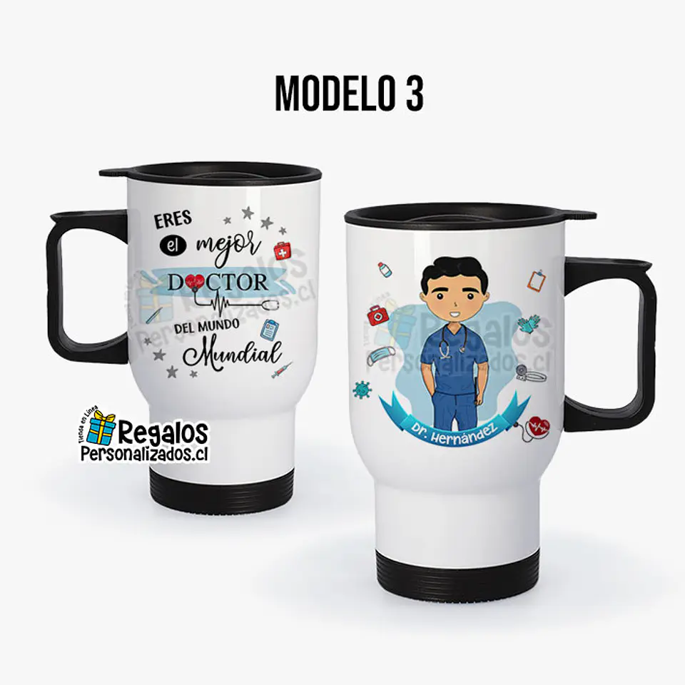Mug térmico diseño Doctor 4