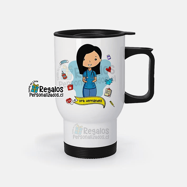 Mug térmico diseño Doctora 1