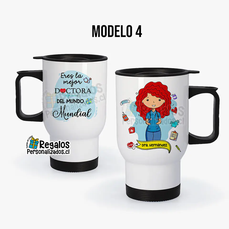 Mug térmico diseño Doctora 5