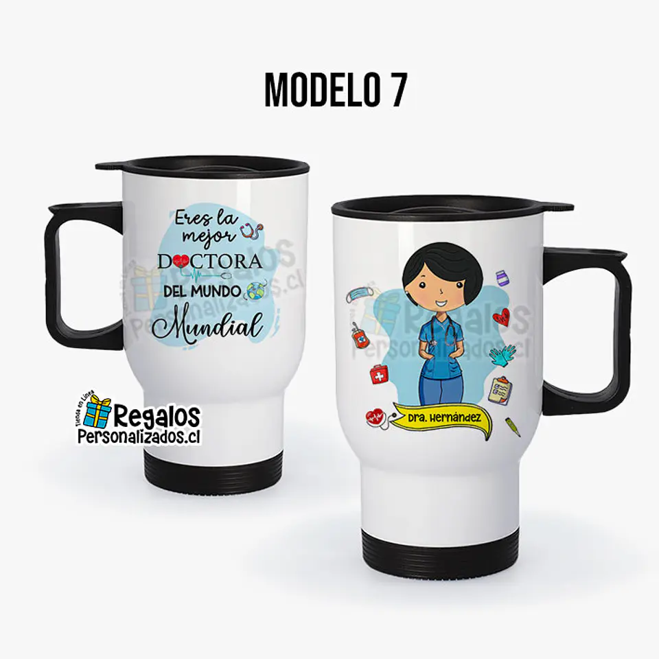 Mug térmico diseño Doctora 8