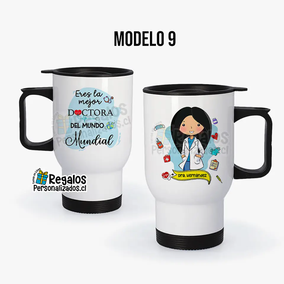 Mug térmico diseño Doctora 10