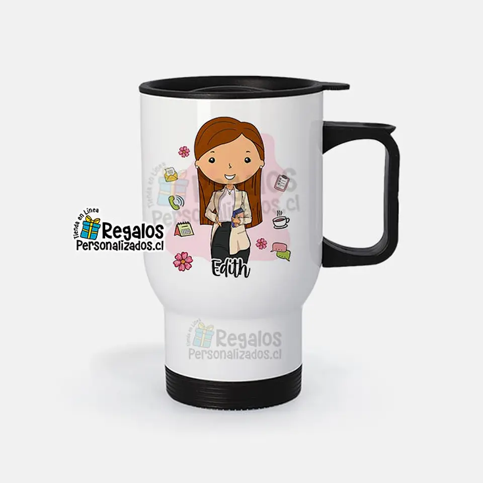 Mug térmico diseño Secretaria 1