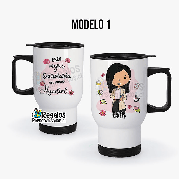 Mug térmico diseño Secretaria 2