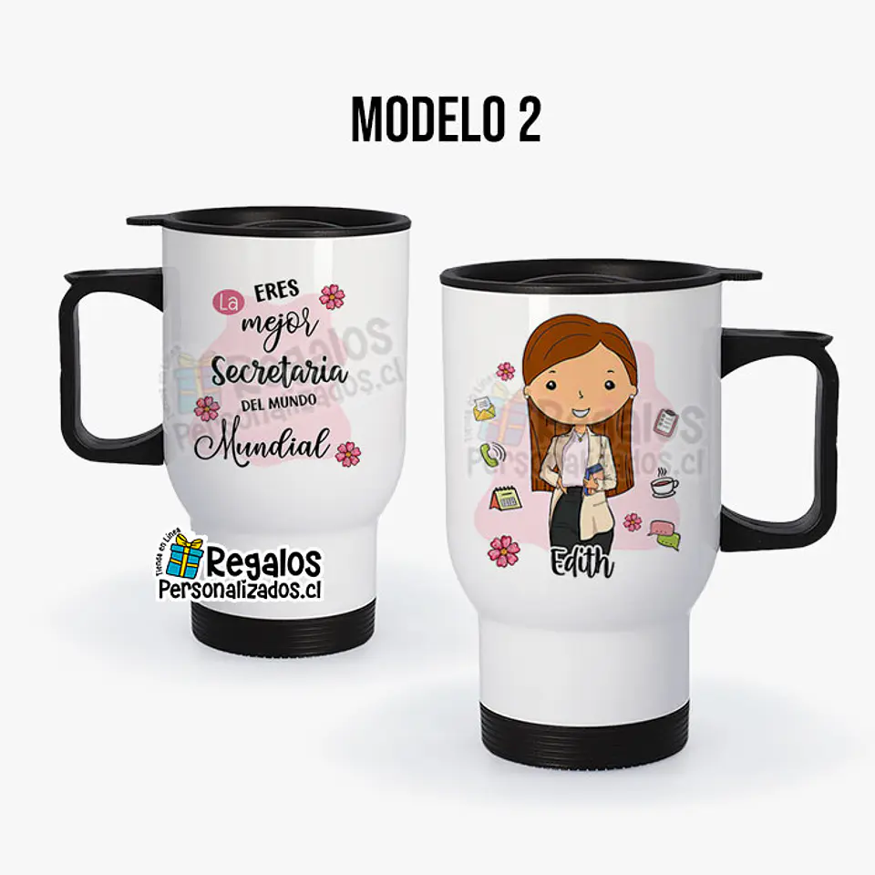 Mug térmico diseño Secretaria 3