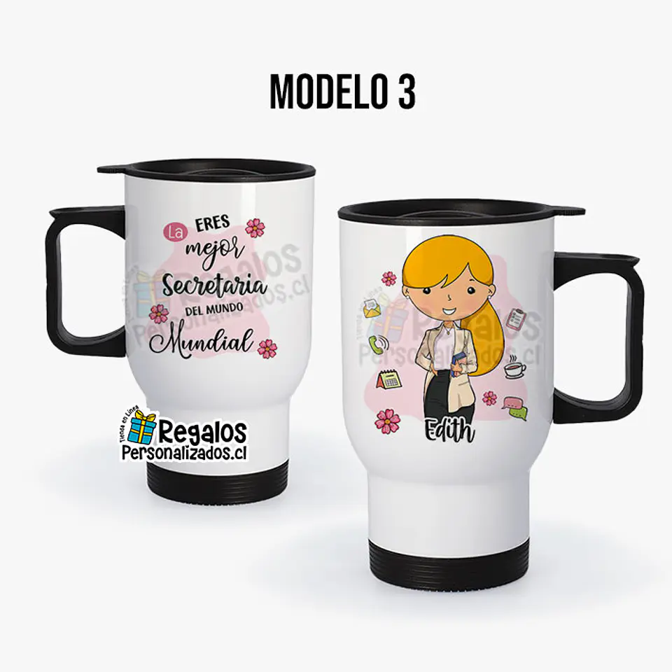 Mug térmico diseño Secretaria 4