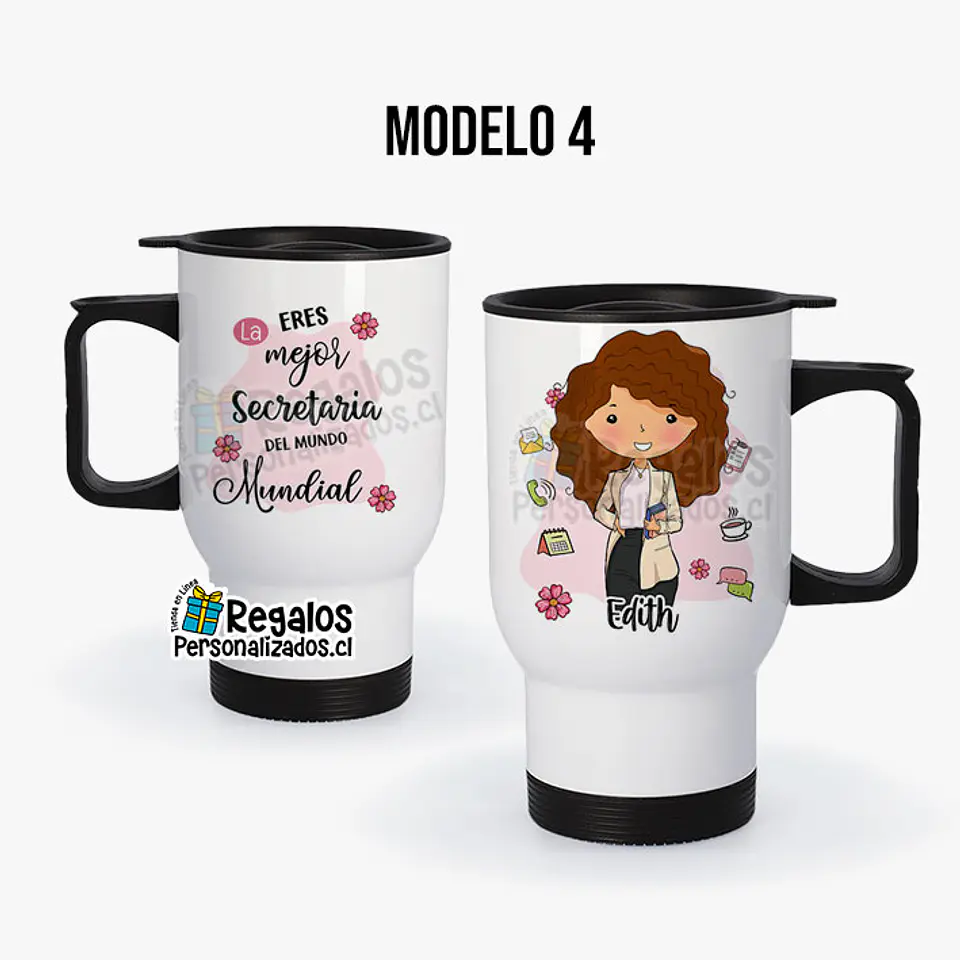 Mug térmico diseño Secretaria 5