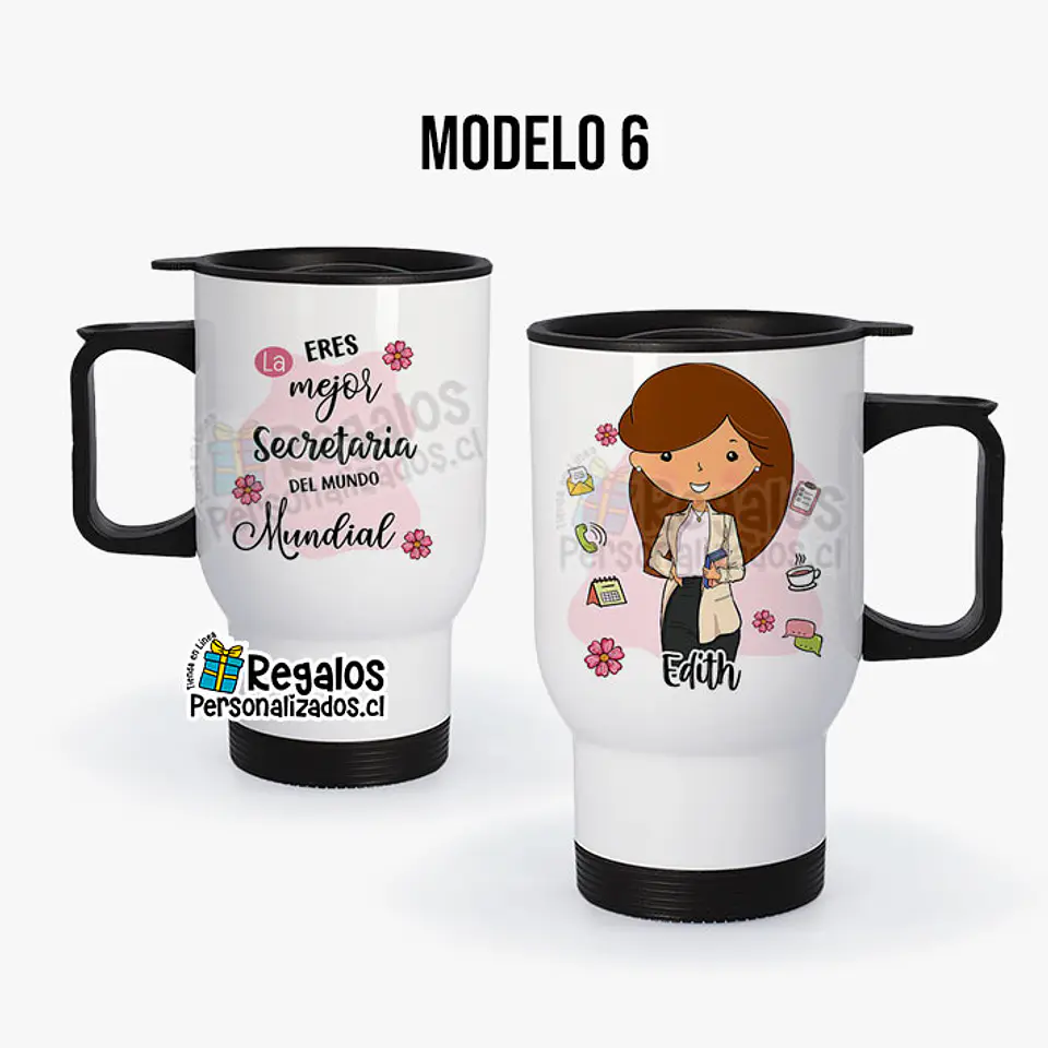 Mug térmico diseño Secretaria 7