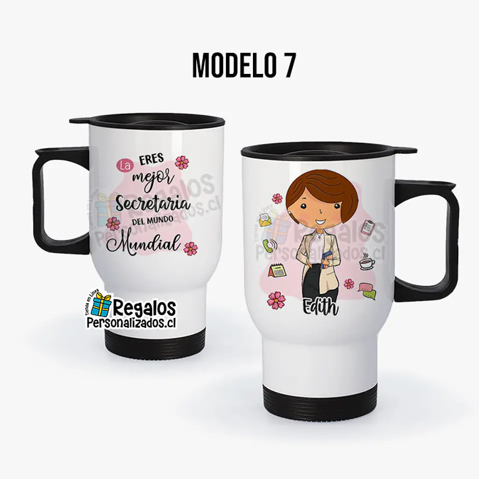 Mug térmico diseño Secretaria 8