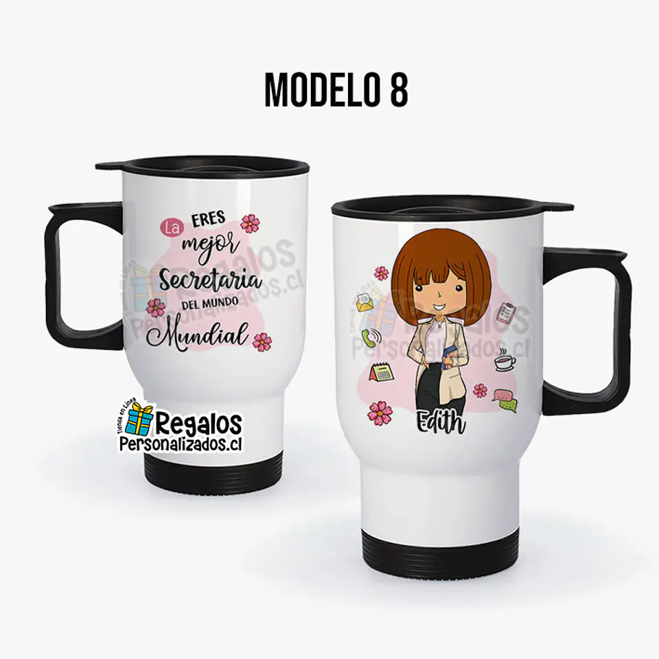 Mug térmico diseño Secretaria 9